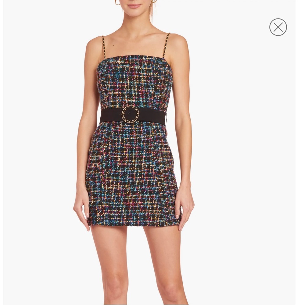 Amanda Uprichard Hasley Dress in Rosario Tweed